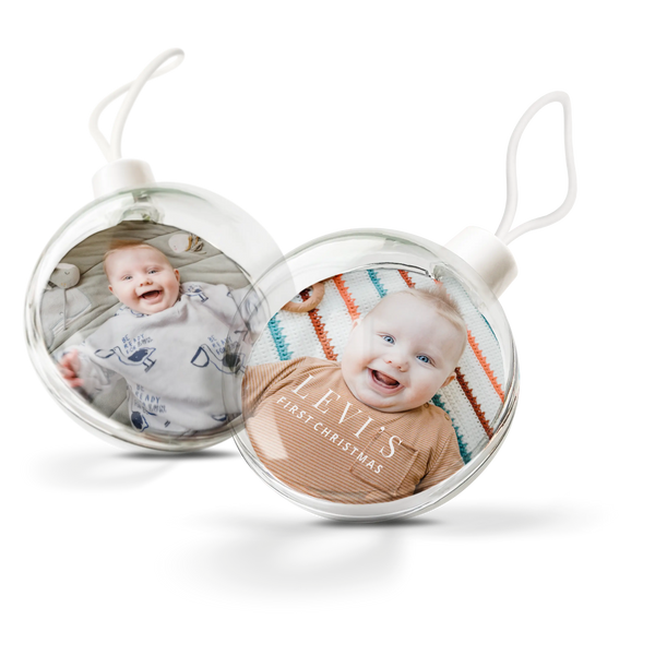 Baby's first Christmas bauble (set of 2) - | Livrare Flori Județul Călărași