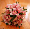 Buchet De Mireasa Din Orhidee Roz Si Ruscus