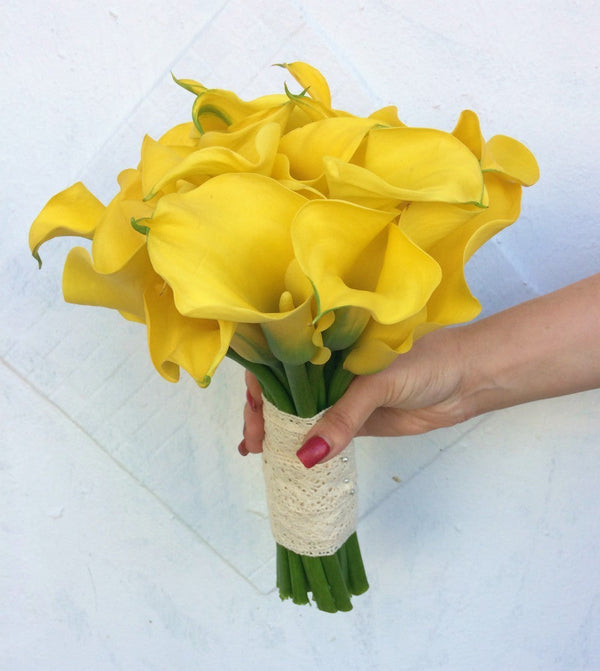 Buchet De Mireasa Cale Galbene