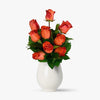 Buchet De 9 Trandafiri Portocalii