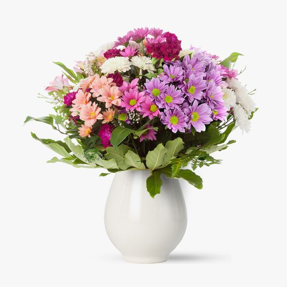 Buchet de 35 crizanteme multicolore