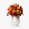 Buchet Cu Trandafiri, Solidago Si Hypericum