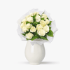 Buchet De 17 Trandafiri Albi