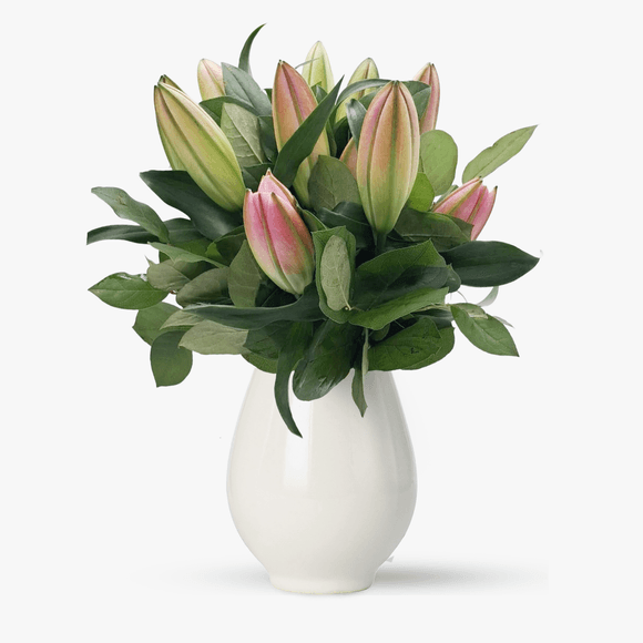 Buchet de 7 crini imperiali roz