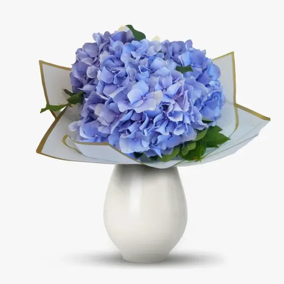 Buchet de hortensii albastre