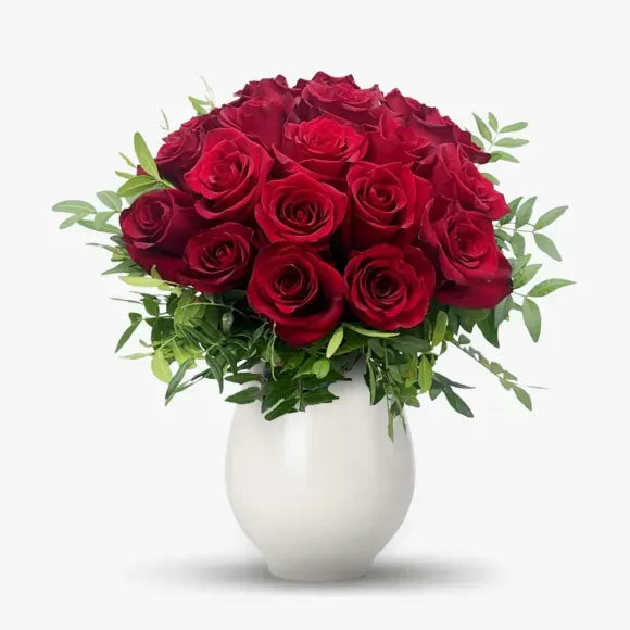 Buchet de 19 trandafiri rosii