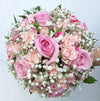 Buchet Cununie Trandafiri Si Minirose Roz