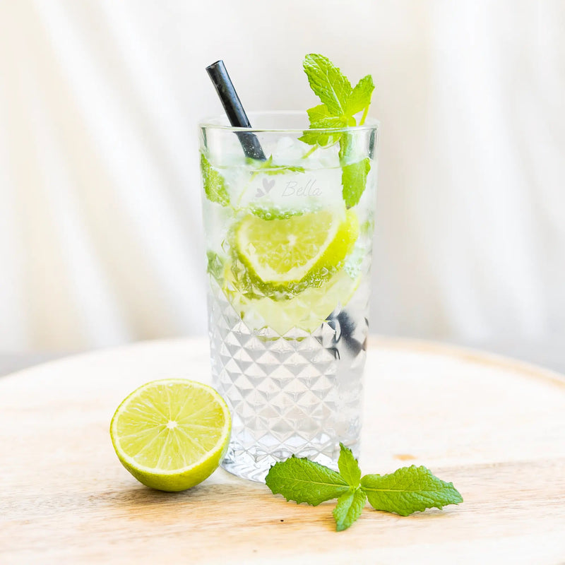 Engraved cocktail glass - Mojito - | Livrare Flori Județul Călărași