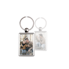 Key ring with photo - Double-sided - Father's Day - | Livrare Flori Județul Călărași