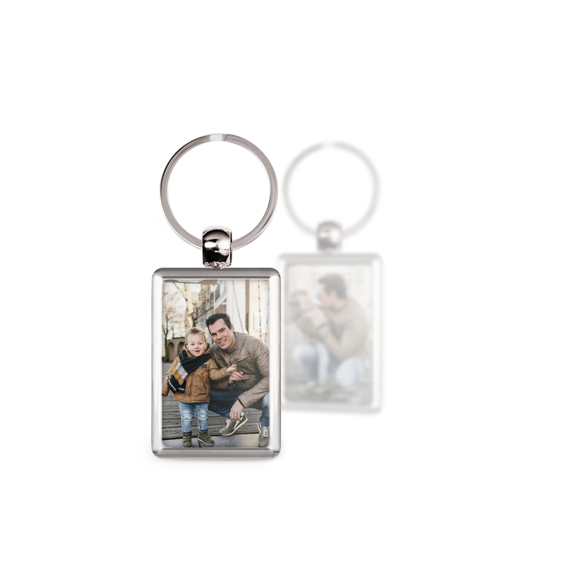 Key ring with photo - Double-sided - Father's Day - | Livrare Flori Județul Călărași