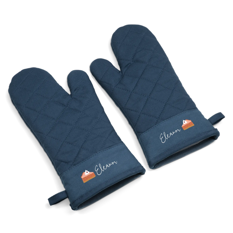 Personalised oven gloves - 2 pcs - Albastru - | Livrare Flori Județul Călărași