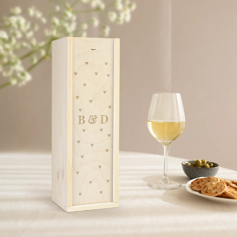 Wooden case - Engraved - Single - | Livrare Flori Județul Călărași