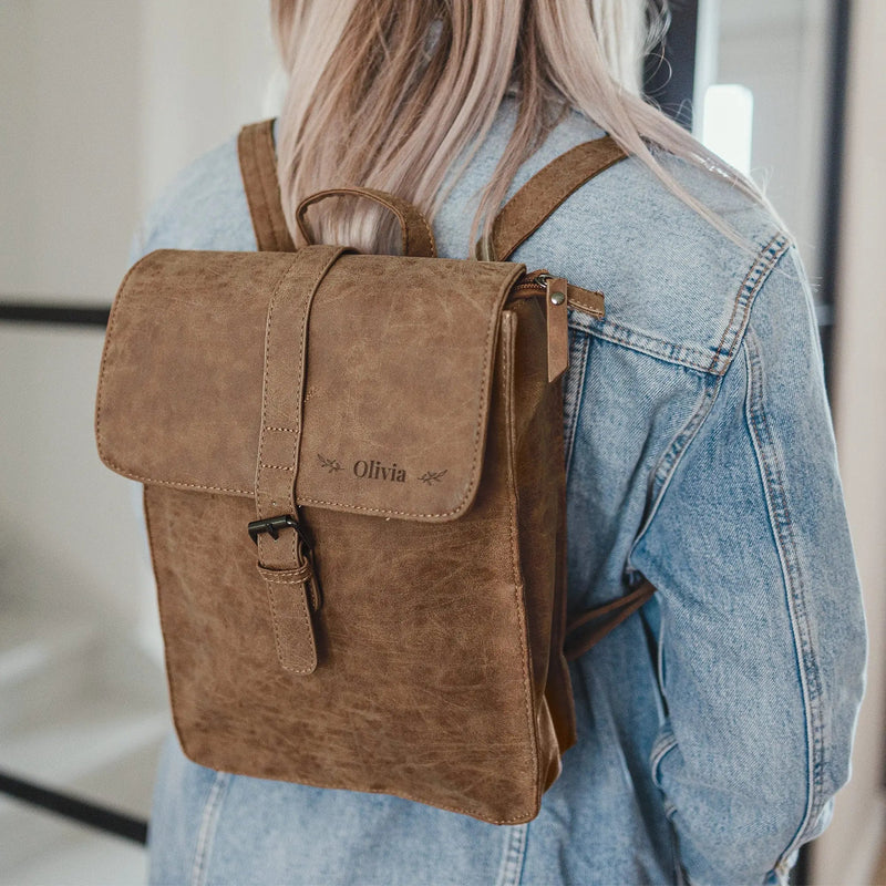 PU leather backpack - Small - | Livrare Flori Județul Călărași