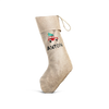 Personalised burlap Christmas stocking - | Livrare Flori Județul Călărași