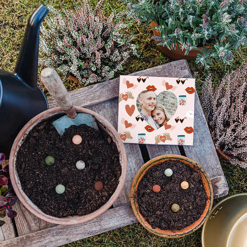 Wildflower seed bombs gift box with personalised sleeve - | Livrare Flori Județul Călărași