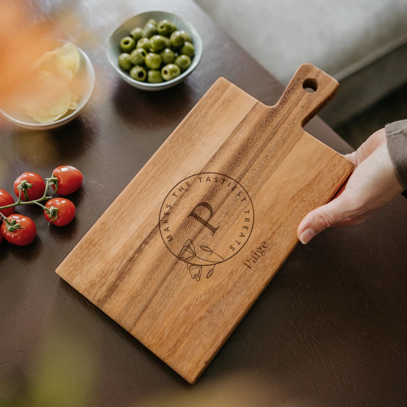 Wooden serving platter - Teak - Rectangle - Landscape (S) - | Livrare Flori Județul Călărași