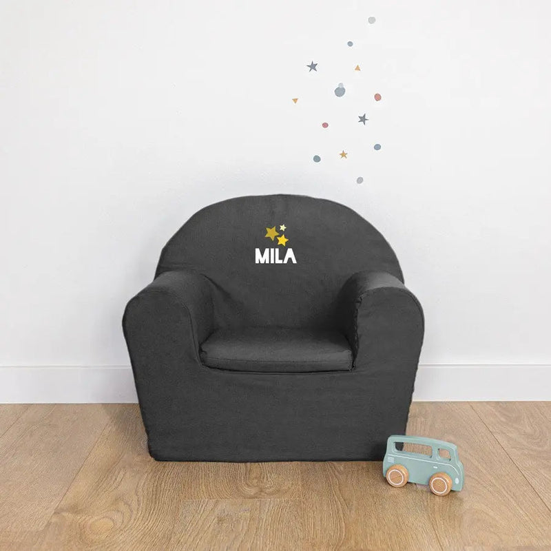 Personalised children's chair - Grey - | Livrare Flori Județul Călărași