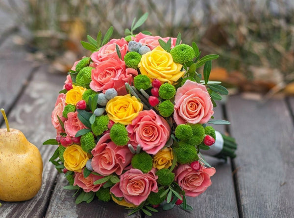 Buchet Mireasa Vesel Mix De Flori