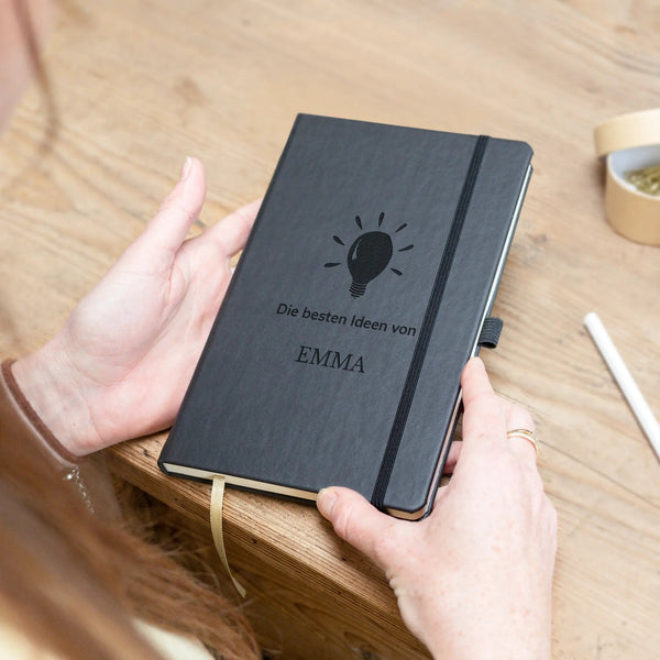 Notebook with name - Black - | Livrare Flori Județul Călărași