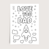 Father's Day Colouring Card - | Livrare Flori Județul Călărași