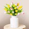 Roz & Galben Tulips Delight - | Livrare Flori Județul Călărași