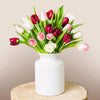 Roz & Alb Tulips - | Livrare Flori Județul Călărași