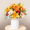 Peach Flavour - Orange Roses and Crini - | Livrare Flori Județul Călărași