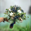 Buchet Mireasa Bumbac Si Eryngium