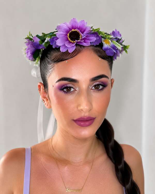 Coroniță Florală Artificială Mov