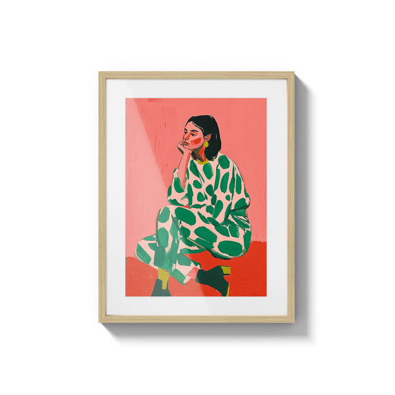 Green Patterned Silence Flora Queen Flora Queen