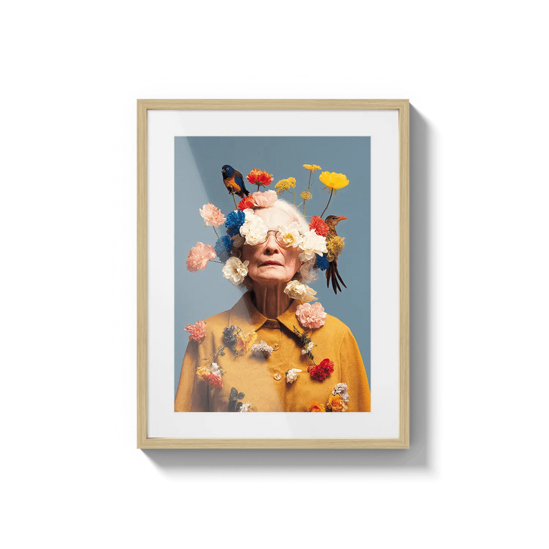 Floral Portrait Muse Flora Queen Flora Queen