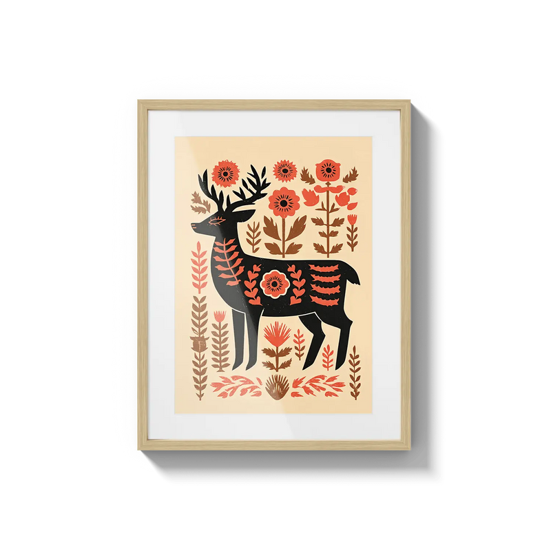 Folk Deer Flora Queen Flora Queen