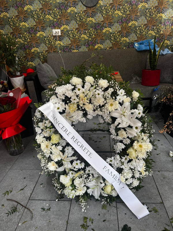 Coroana Funerara cu Crini Imperiali