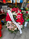 Coroana Funerara Naturala Roz si Alba