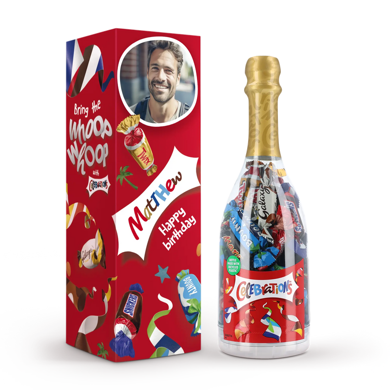 Personalised Celebrations champagne bottle - | Livrare Flori Județul Călărași