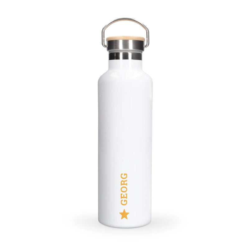 Bamboo water bottle - Alb - | Livrare Flori Județul Călărași