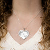 Silver-coloured photo pendant - Inimă - | Livrare Flori Județul Călărași