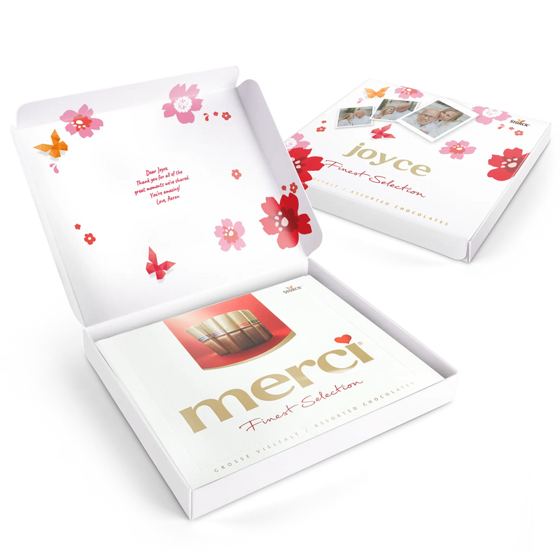 Merci Chocolate with card - 250 grams - | Livrare Flori Județul Călărași