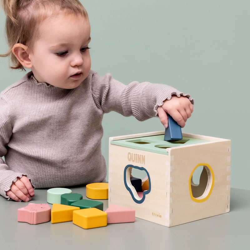 Personalised Trixie wooden sorting cube - | Livrare Flori Județul Călărași