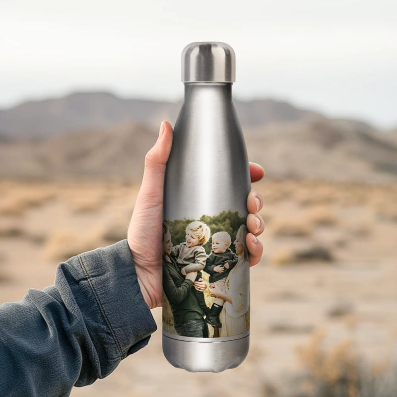 Water bottle - Aluminium look - | Livrare Flori Județul Călărași