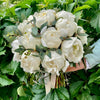 Buchet Cununie 19 Bujori Albi